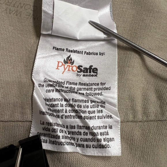 Carhartt Flame Resistant FR MasTec Work Shirt Long Sleeve Tan‎ Mens - Picture 10 of 16